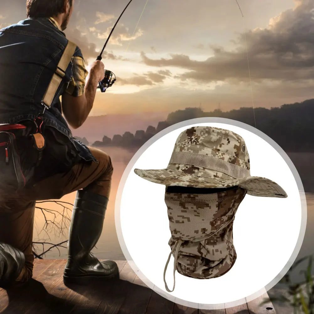 Unisex Foldable Sun Shade Bucket Hat For Fishing And Hiking