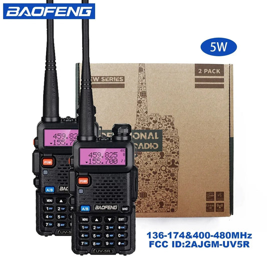 BAOFENG UV5R Dual Band 5W 8W High Power Handheld Walkie Talkie Long Range For Hunting