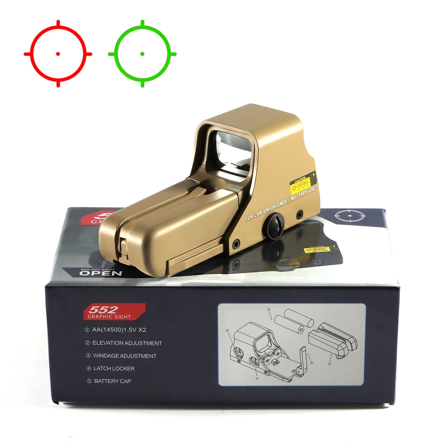 BAIGISH 551 552 553 558 Holographic Dot Sight Riflescope