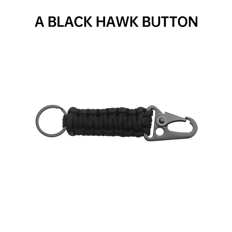 XMSJ Outdoor Paracord Keychain With Carabiner Survival Kit Bottle Opener Emergency Knot Tools Included