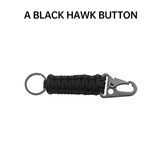 XMSJ Outdoor Paracord Keychain With Carabiner Survival Kit Bottle Opener Emergency Knot Tools Included