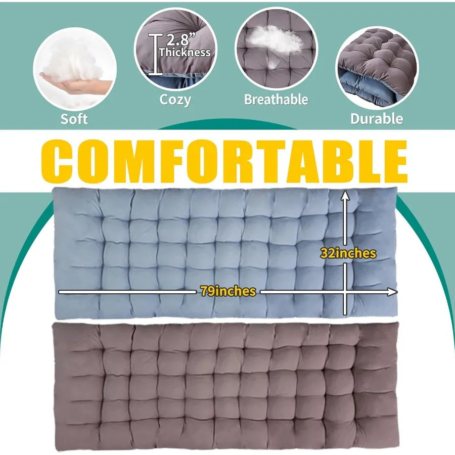 XXL Camping Cot with Mattress Oversize 32 Width Folding Cot Heavy Duty Comfortable Cots for Sleeping Guest Bed with Carry Bag P