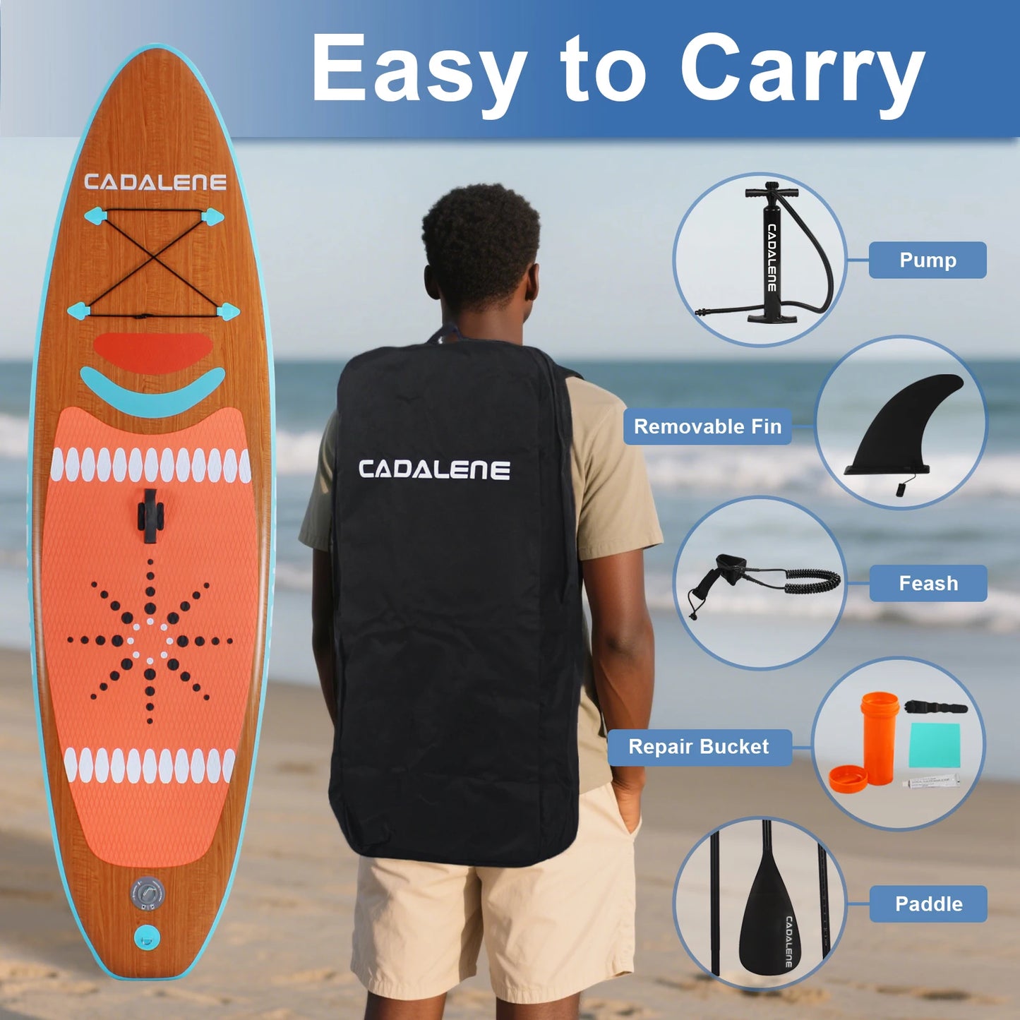 Cadalene Inflatable Stand Up Paddle Board Accessories