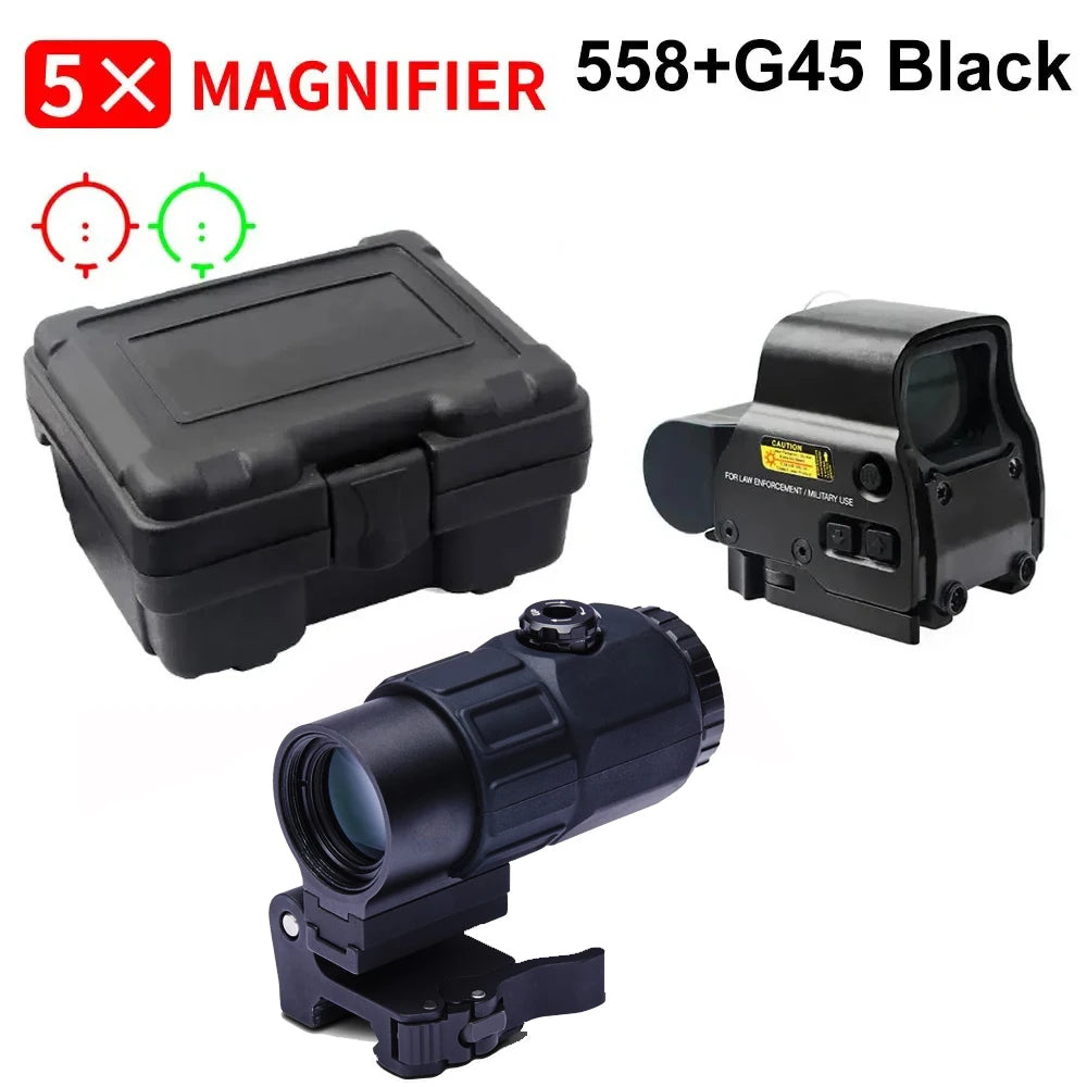 558 G43 Holographic Collimator Sight Red Dot 20mm Rail