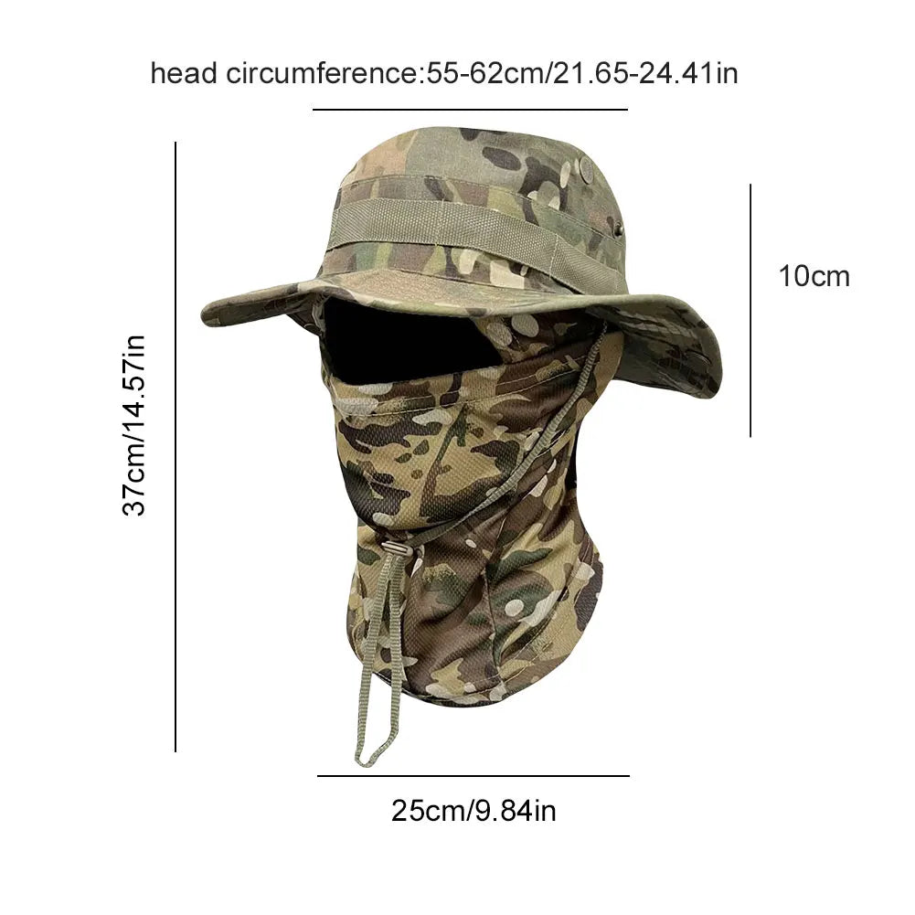 Unisex Foldable Sun Shade Bucket Hat For Fishing And Hiking