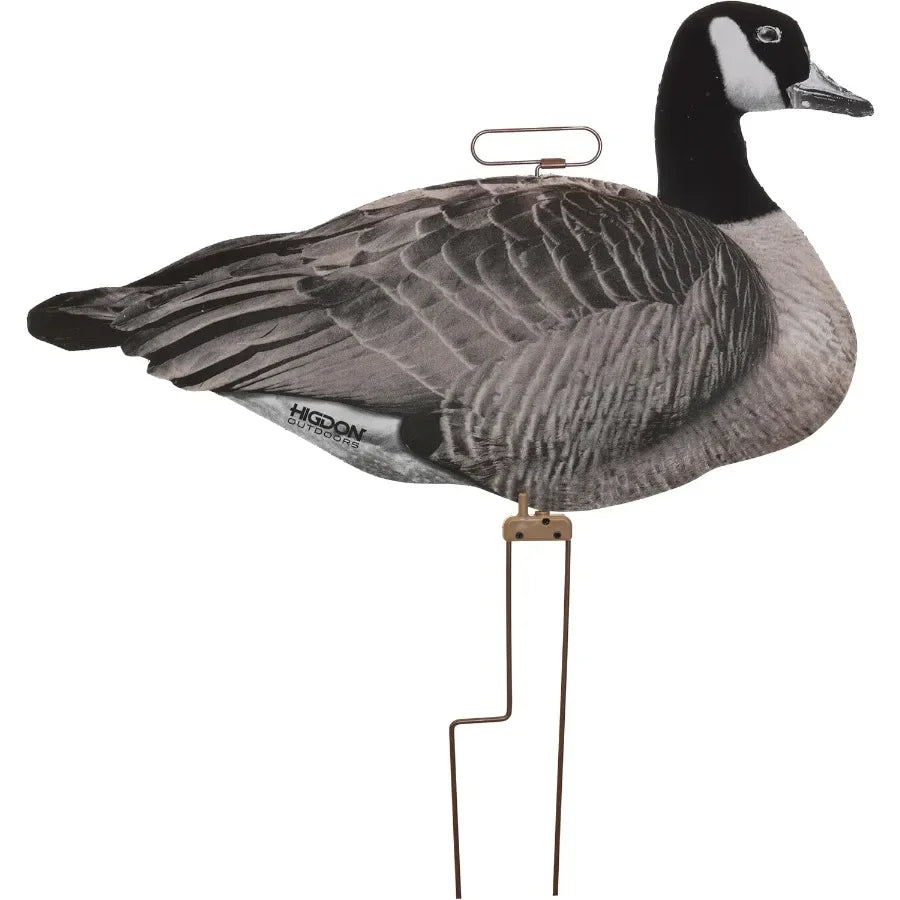 Higdon Outdoors Flats Canada Goose Silhouette Decoys for Waterfowl Hunting Weather Resistant Goose Decoys with Easy Carry Stake