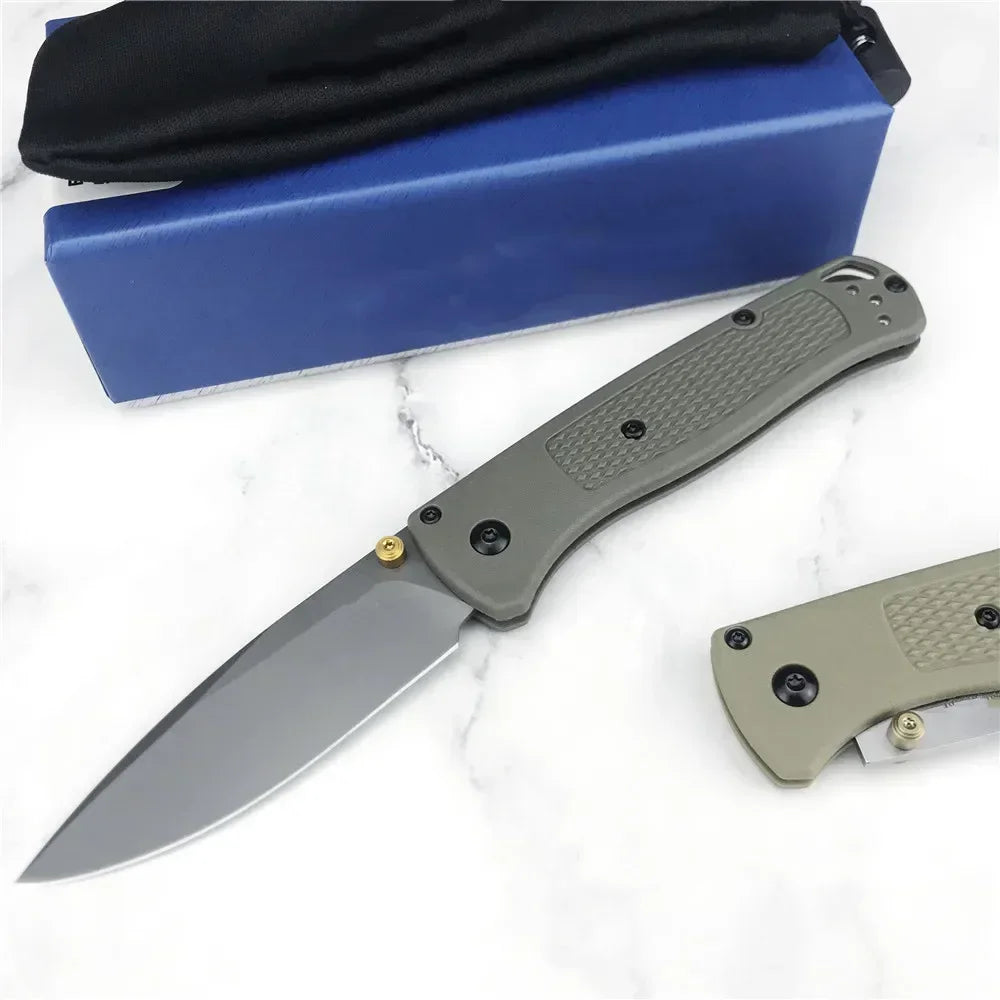 DIY Supplies G10 Nylon Fiber EDC Folding Knife BM 535