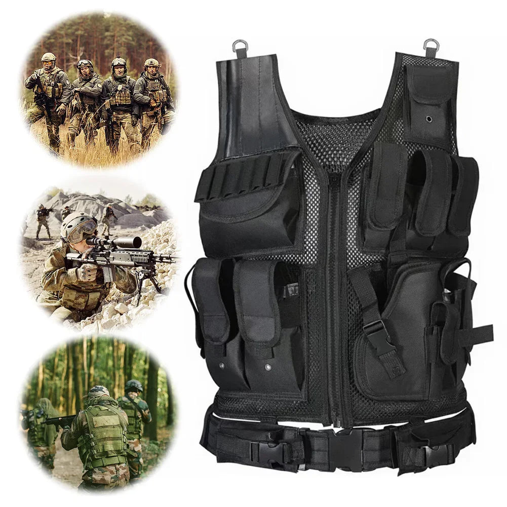 Tactical Vest Hunting Men Plate Carrier Chest Rig Combat Armor Vests Outdoor CS Game Training Airsoft Vest Hunting Equipment