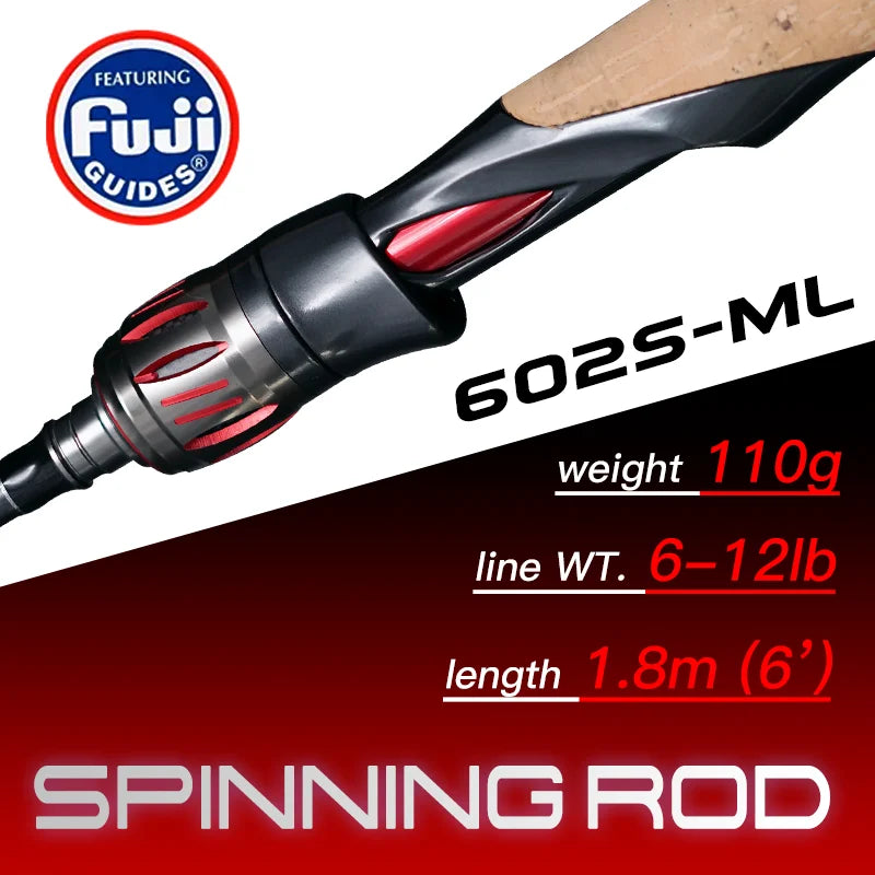 SeaSir Repeater Spinning Casting Rod Fuji-O Guides Cork Handle
