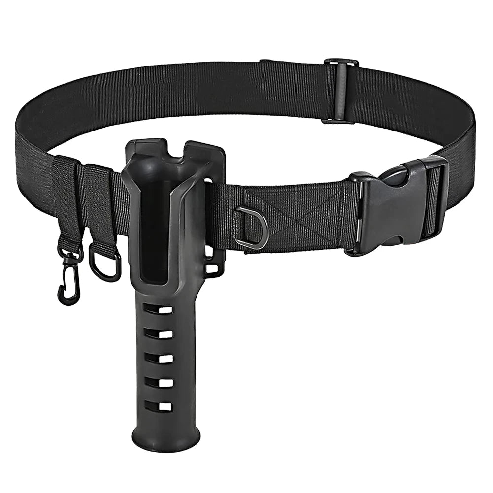 Alloet Fishing Wading Belt Rod Holder Adjustable Waist Belt For Anglers Outdoor Gear