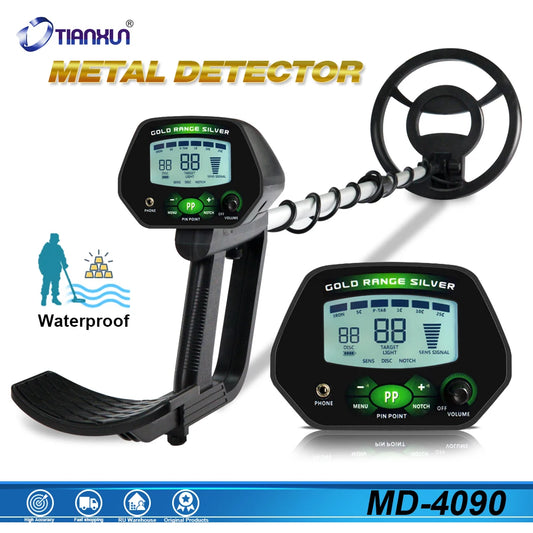 DIY Supplies MD4090 Metal Detector Pro Gold Digger LCD