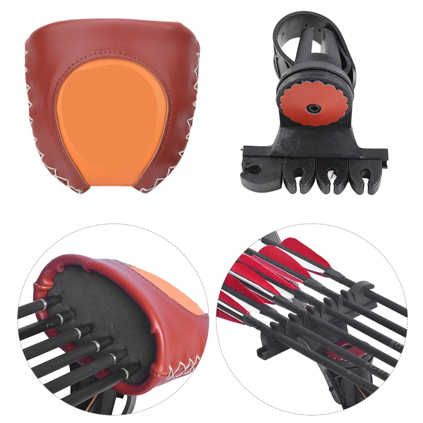 LIXADAH Quick Release 6 Arrows Quiver For Recurve Bow