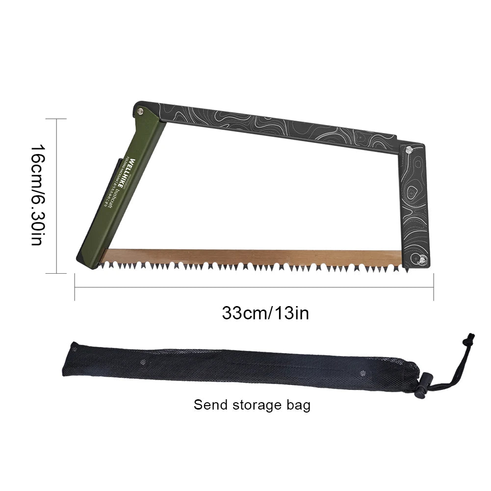 Folding Saw With Storage Bag Multifunctional Aluminum Alloy Camping Saw