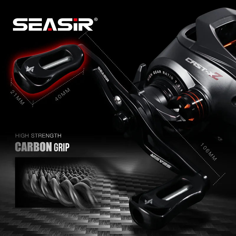 SeaSir Cast X2 Baitcasting Reel Seven Point Three To One
