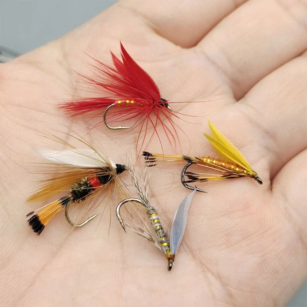 Mojoyce Bionic Insects Flies Fly Fishing Lures Set for Trout