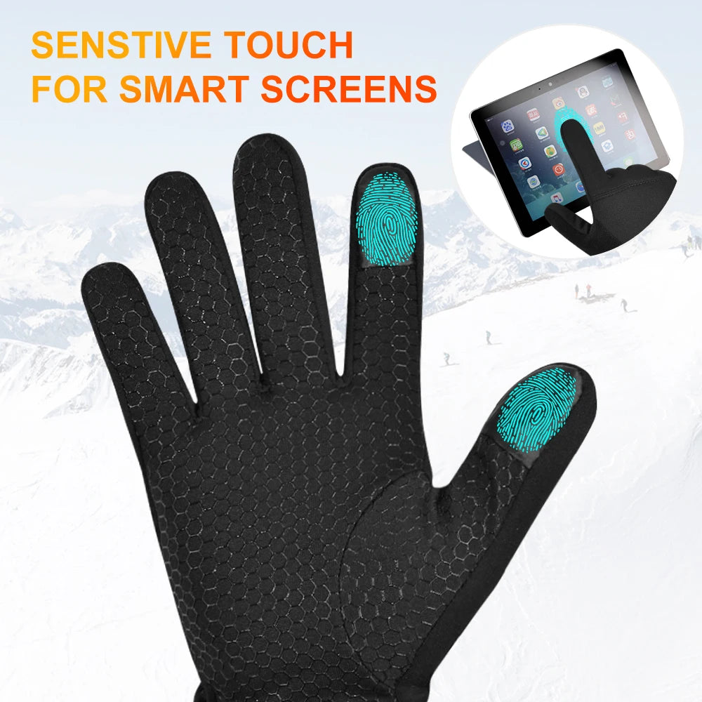Savior Heat Heated Skiing Gloves Men Women Touchscreen Winter Warmth For Snowboarding