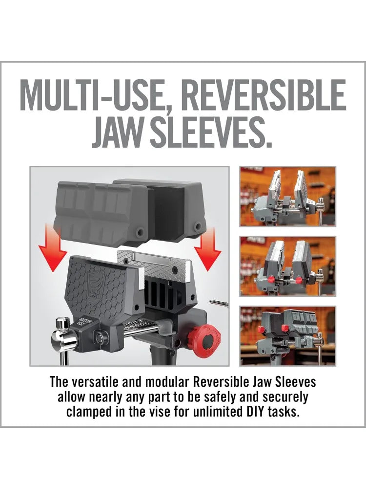 Gunsmithing Bench Vise and XL Gun Cleaning Mat with Organizers