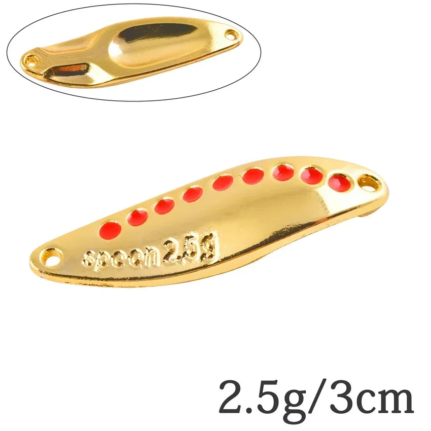 Metal Vib Leech Spinner Spoon Lures For Bass Pike Perch Freshwater Fishing Tackle Gear