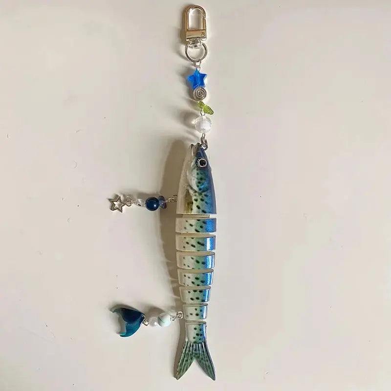 Handmade Fish Keychain,  Gift For Fishing Enthusiasts