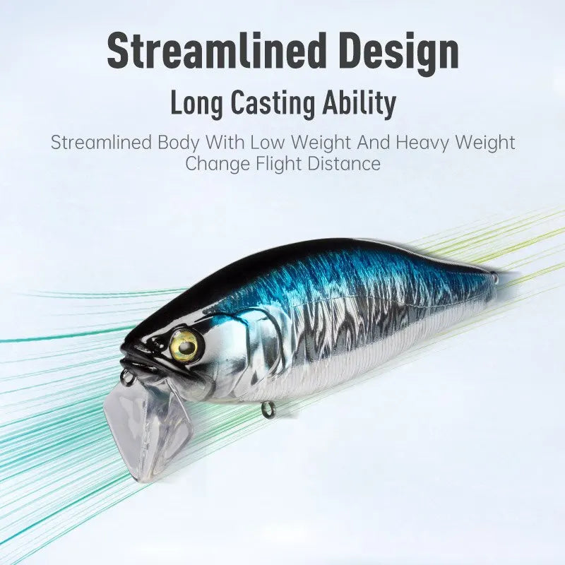 LEYDUN I-JACK Minnow Floating Lure for Bass Pike