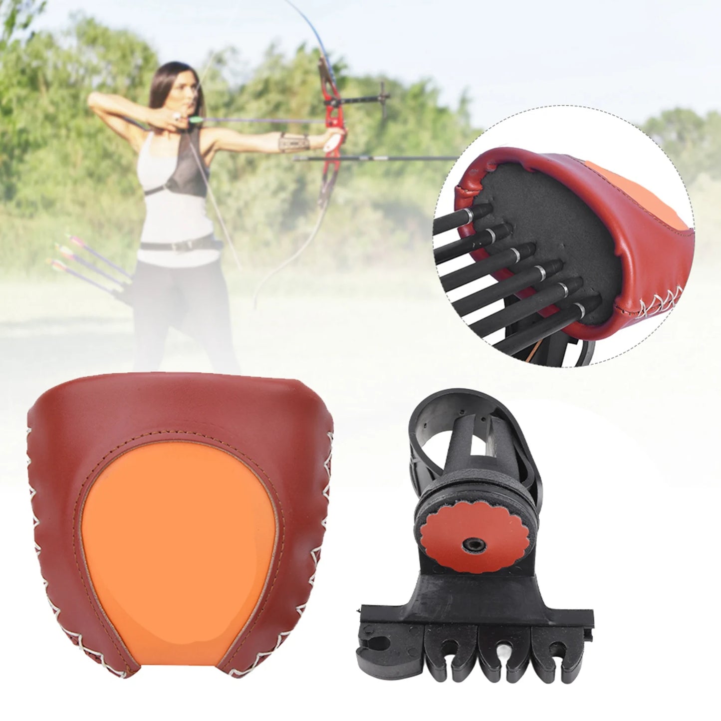 LIXADAH Quick Release 6 Arrows Quiver For Recurve Bow