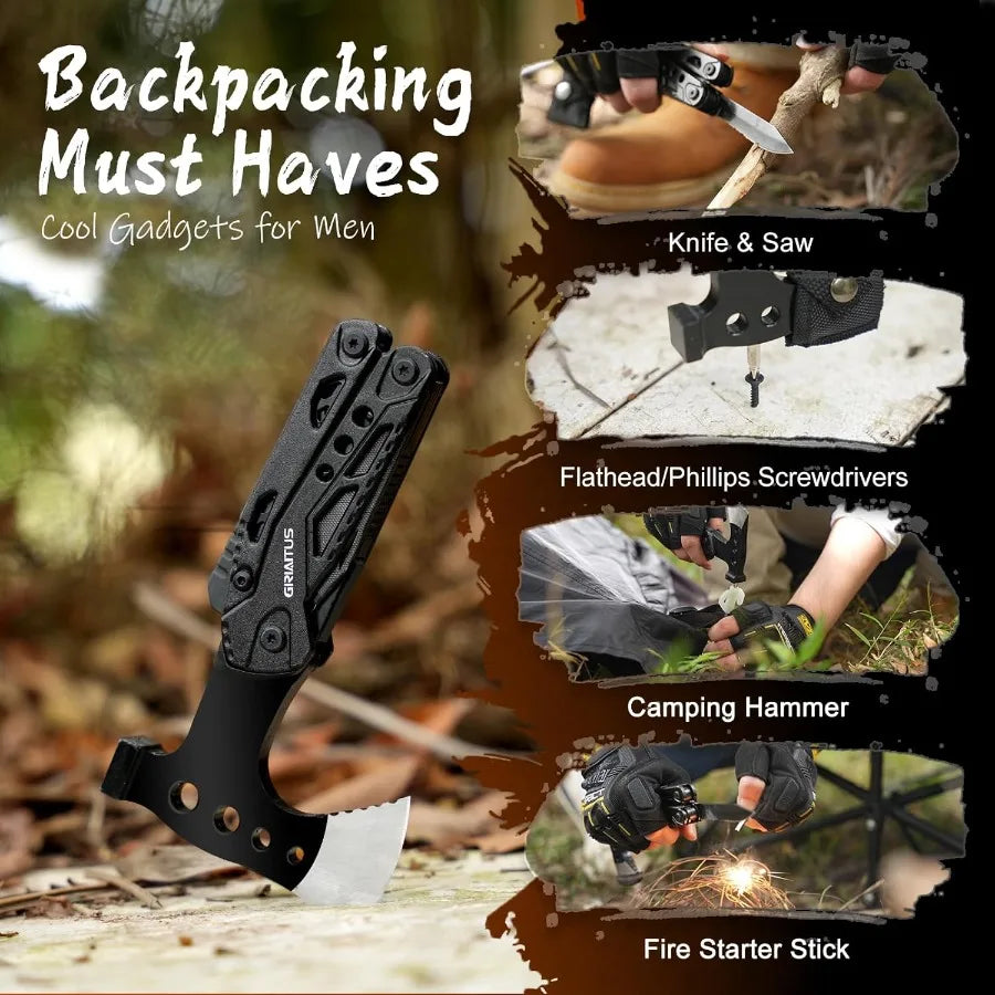 Electric 16in1 Multitool Camping Gear Survival Tool Axe Hammer