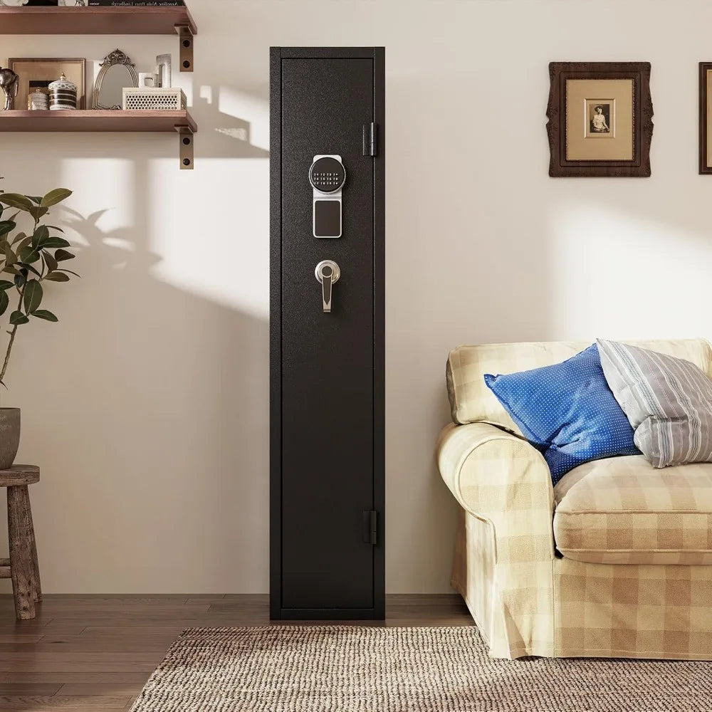 gun safes with 180-degree full access door and removable shelf for 2 home rifles and pistols digital quick access electronic