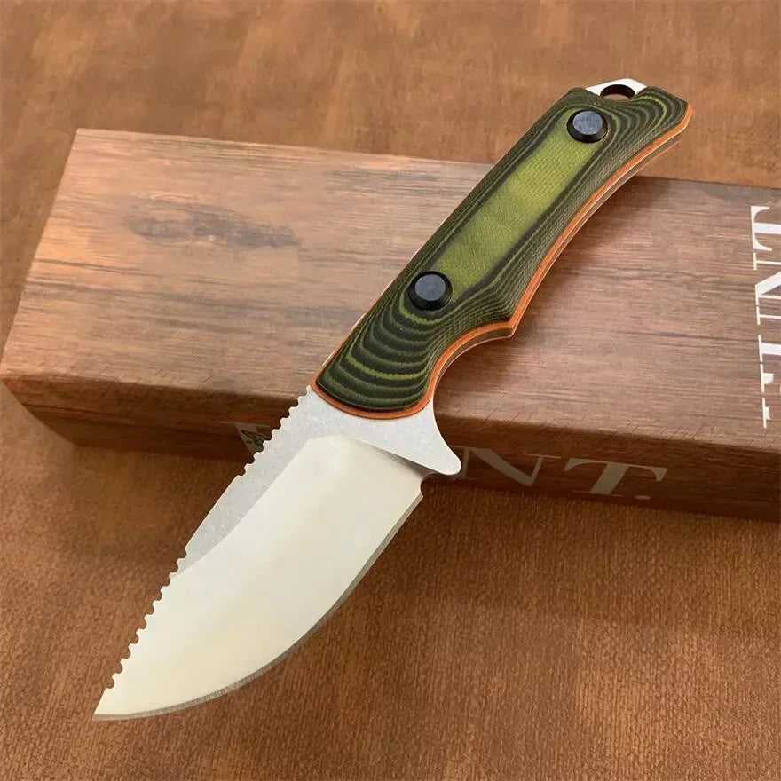 Straight BM 15002/15017 Combat Wilderness Portable Knife CPM-S30V Blade Wooden/G10 Handle Self-defense Knives Pocket EDC Tools