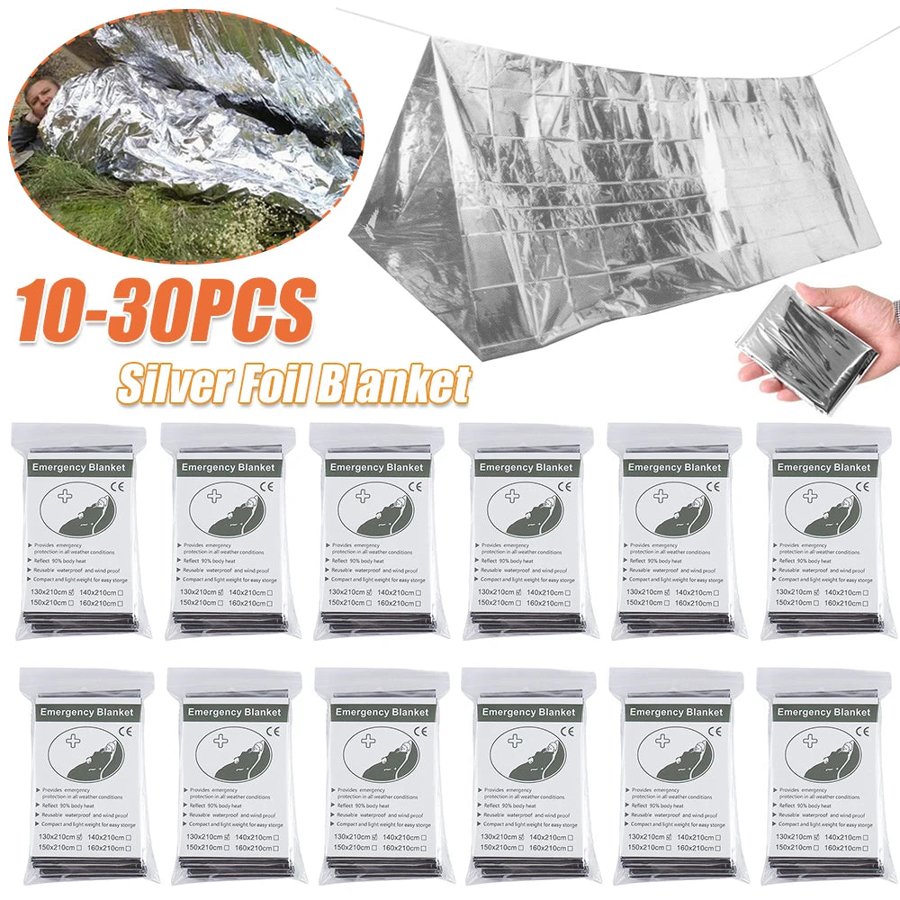 Shunmaii Emergency Thermal Poncho Blanket Waterproof