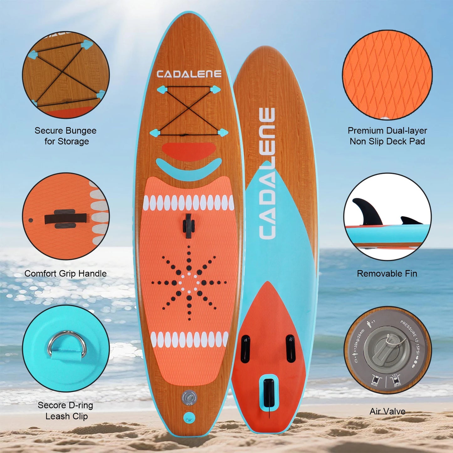 Cadalene Inflatable Stand Up Paddle Board Accessories