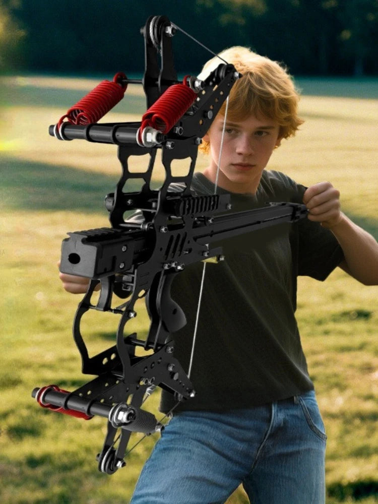 Upgraded third-generation Veyron all-metal composite bow, with a 50-shot capacity, suitable for practice and hunting