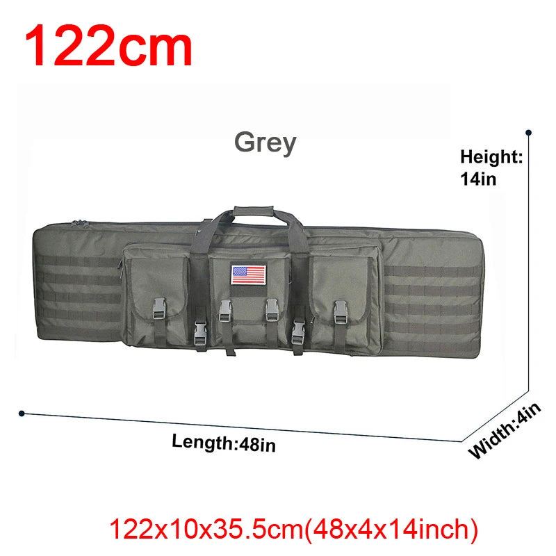 LQARMY Tactical Double Rifle Case 32 38 42 48 Inch Molle