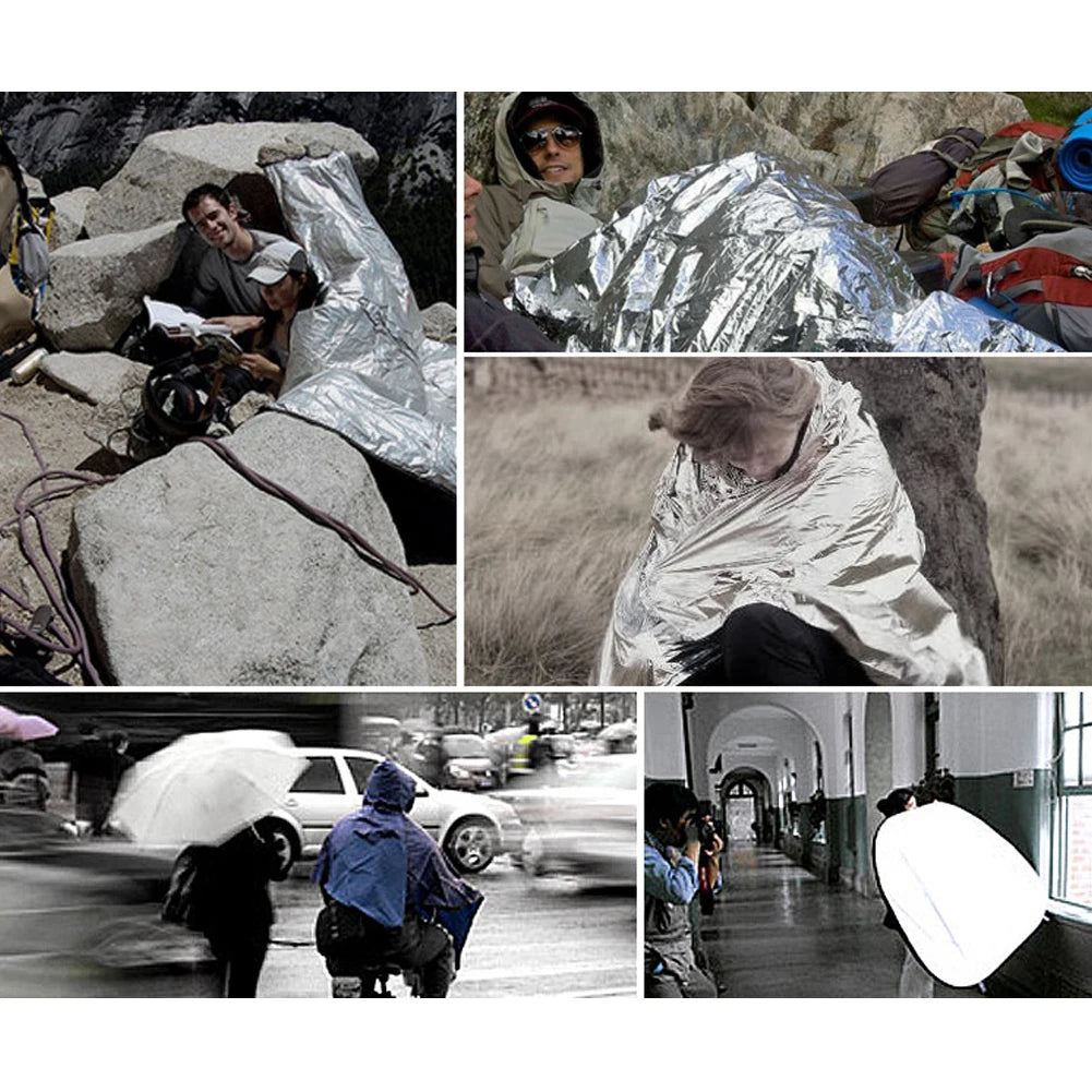 Shunmaii Emergency Thermal Poncho Blanket Waterproof