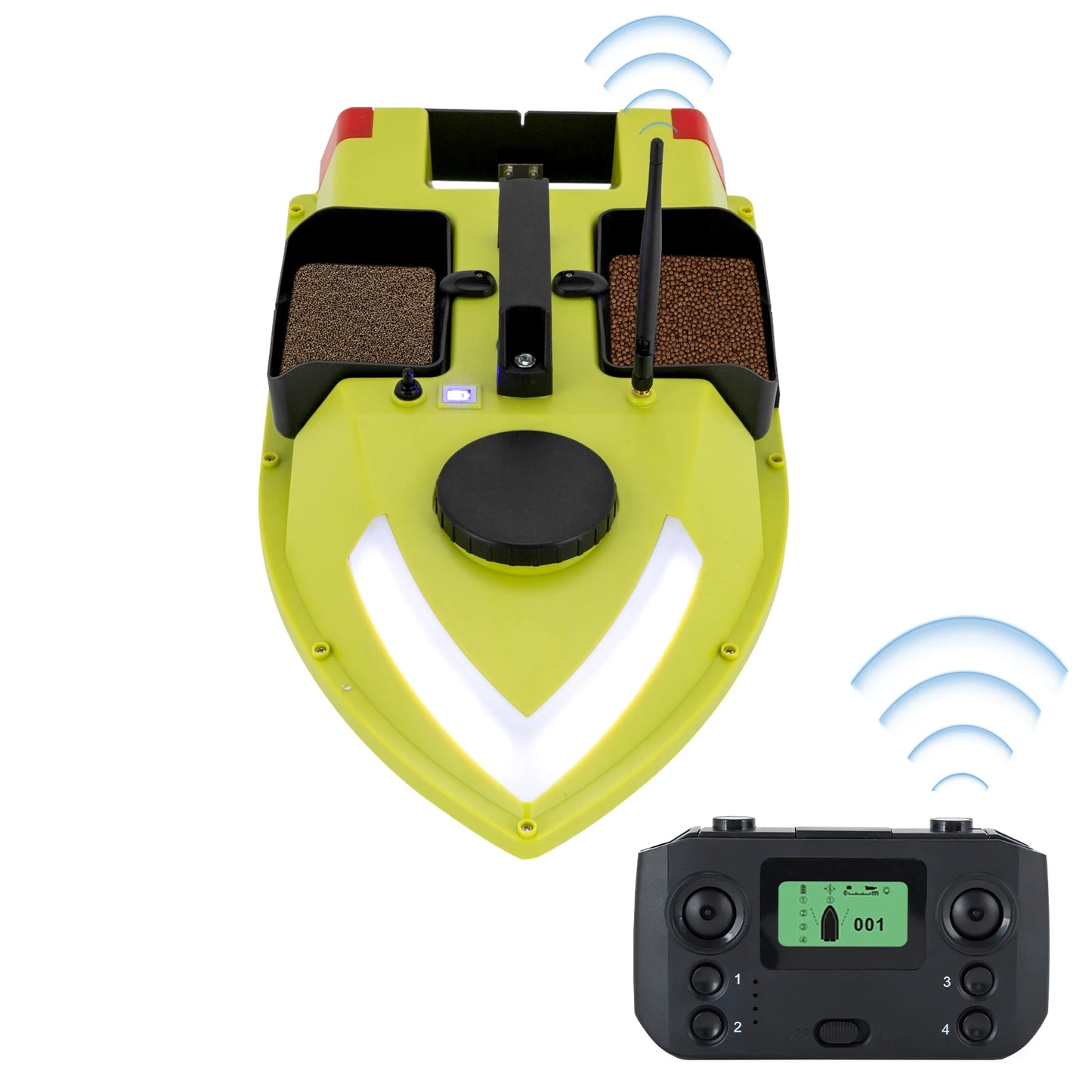 Rechargeable GPS Fishing Bait Boat Remote Control 600m