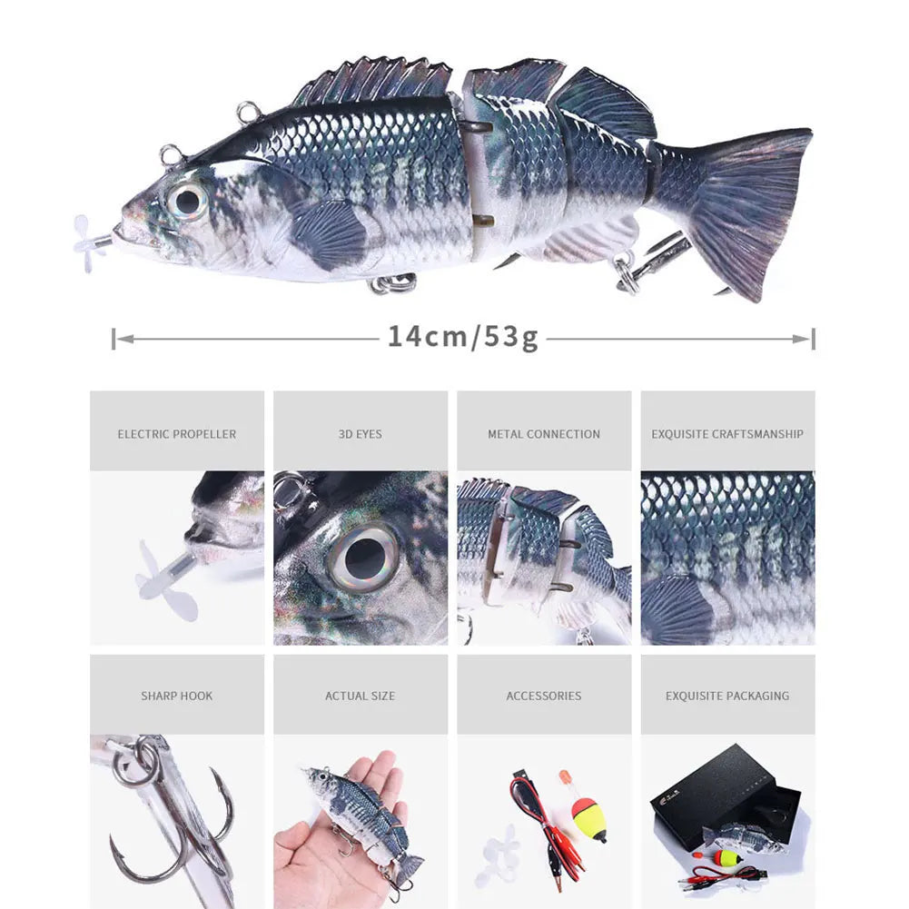 Robotic Swimmi USB Rechargeable Lure For Pike Bass Trout