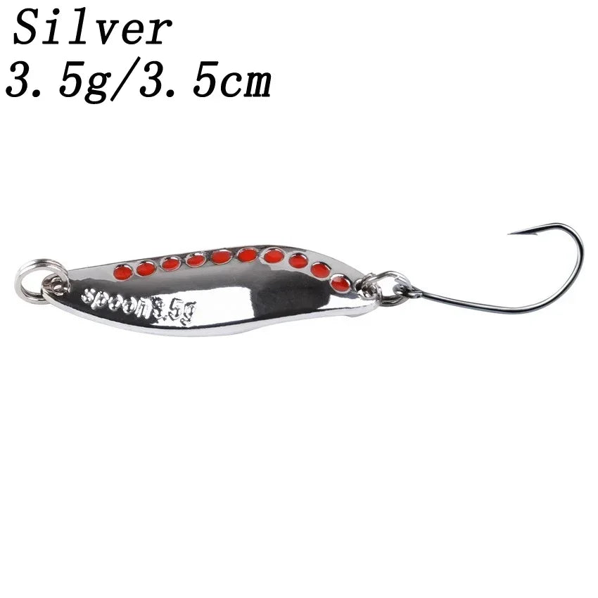 Metal Vib Leech Spinner Spoon Lures For Bass Pike Perch Freshwater Fishing Tackle Gear