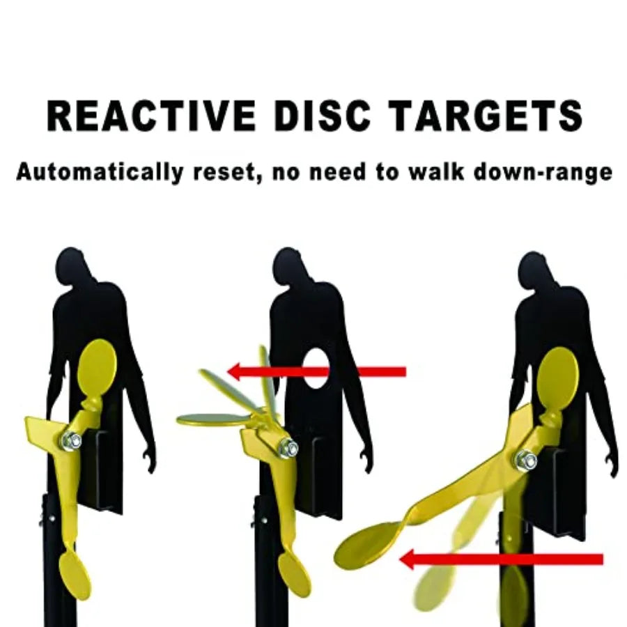 Metal Zombie and Rabbit and Eagle Air Rifle Auto Reset Target Rated for.177.22 Caliber Outdoor Shooting Practice Range