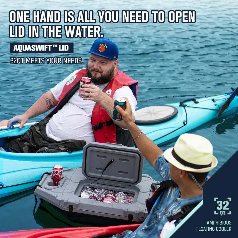 XMSJ Amphibious Floating Cooler for Kayak and Boat Trips