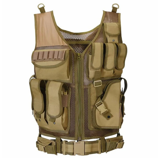 Nylon Combat Body Armor Vests Adjustable Mesh Vest Plate Carrier Vest Hunting Outdoor CS Game Airsoft Training Jacket