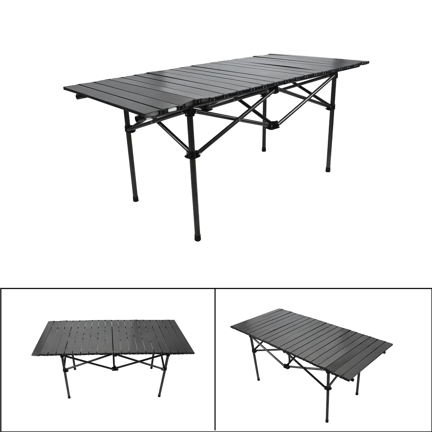 DOACT Folding Camping Table Portable Roll Up Outdoor