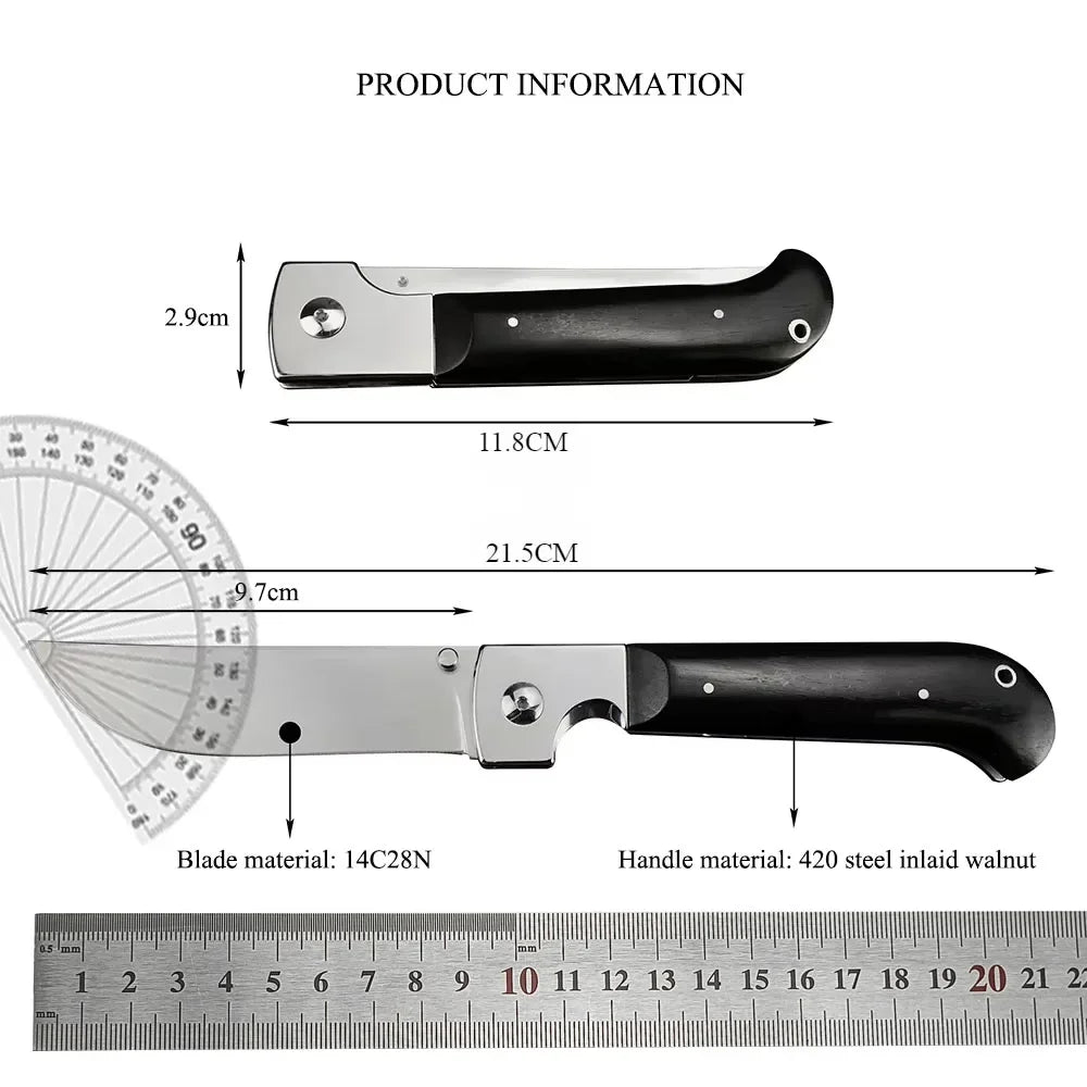 DIY Supplies Russian Folding Pocket Knife 14C28N Blade