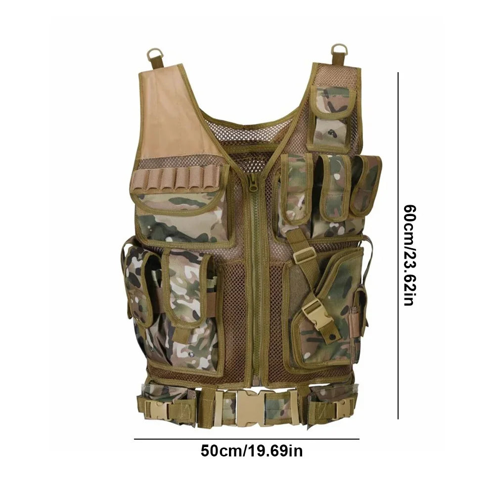 Tactical Vest Hunting Men Plate Carrier Chest Rig Combat Armor Vests Outdoor CS Game Training Airsoft Vest Hunting Equipment