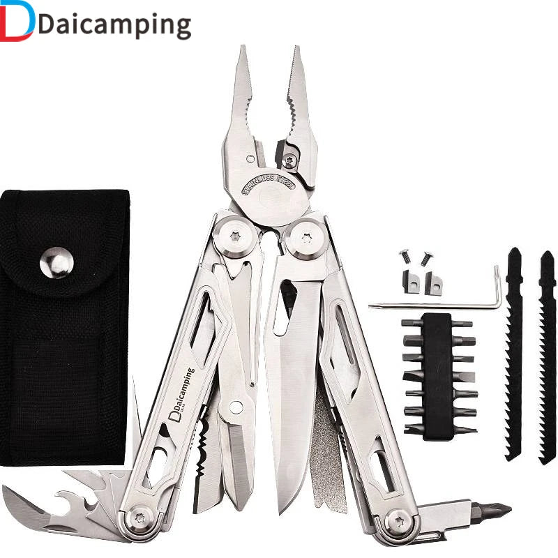 Daicamping DL30 Multitool Set Multifunctional Tool Folding Knife Scissors Pliers EDC Survival Gear