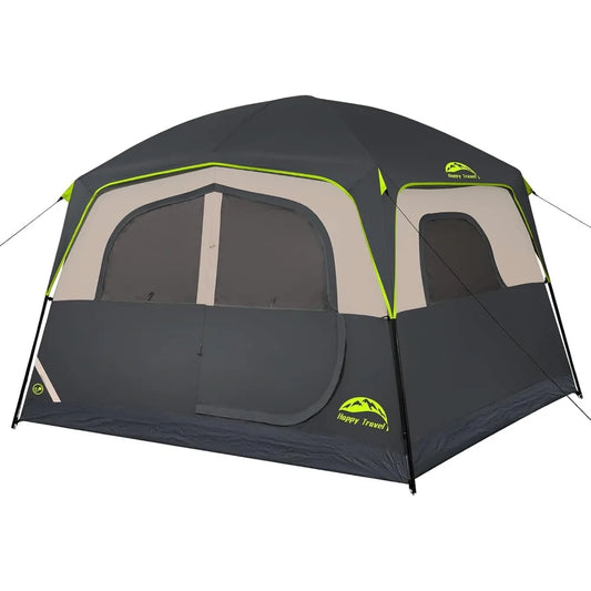 XMSJ Happy Travel 6 Person Family Camping Tent