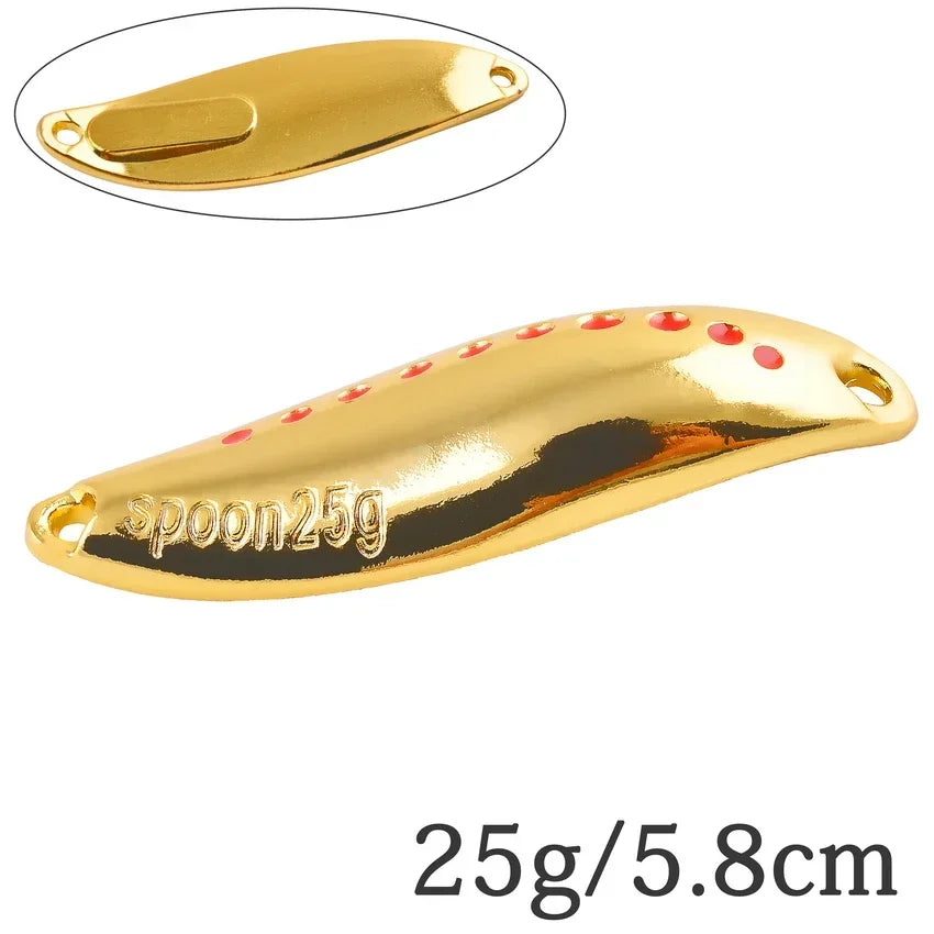 Metal Vib Leech Spinner Spoon Lures For Bass Pike Perch Freshwater Fishing Tackle Gear