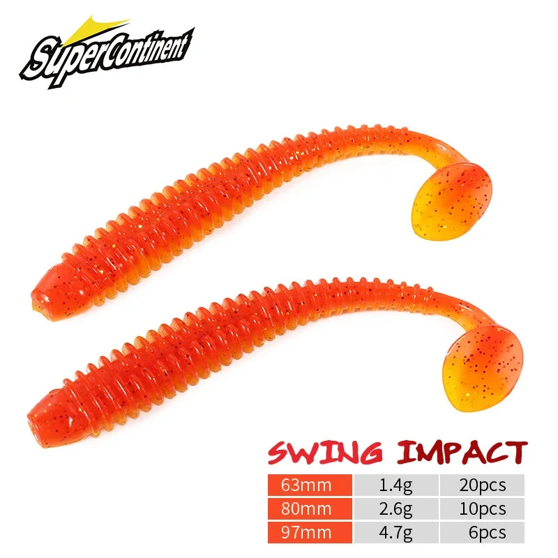 Supercontinent Impact Ring Shad Lure Soft Plastic Swimbait