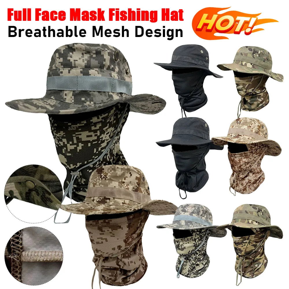 Unisex Foldable Sun Shade Bucket Hat For Fishing And Hiking