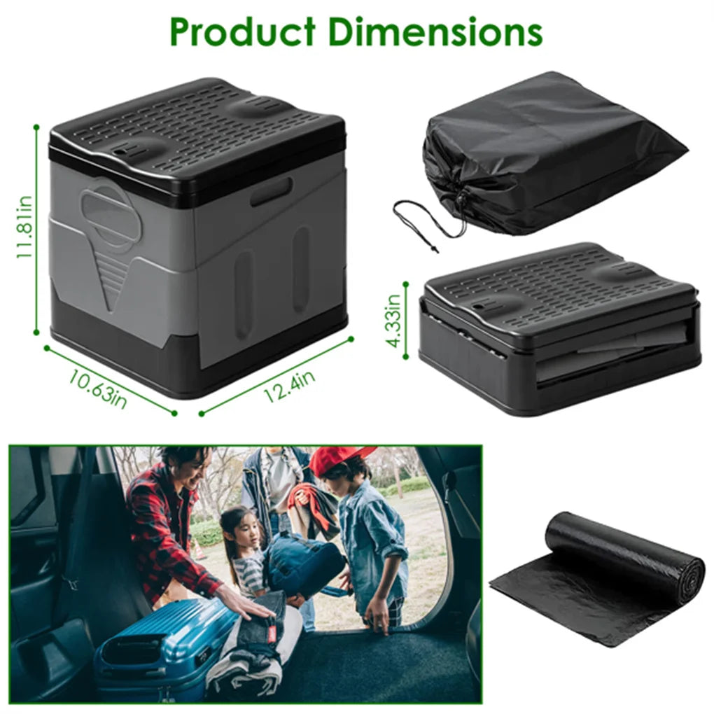 Electric Portable Folding Camp Toilet With Carry Bag And Lid