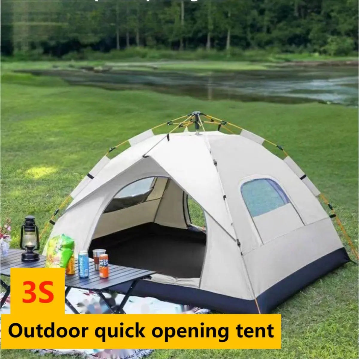 Pakicetus Automatic Quick Opening Camping Tent Two Doors