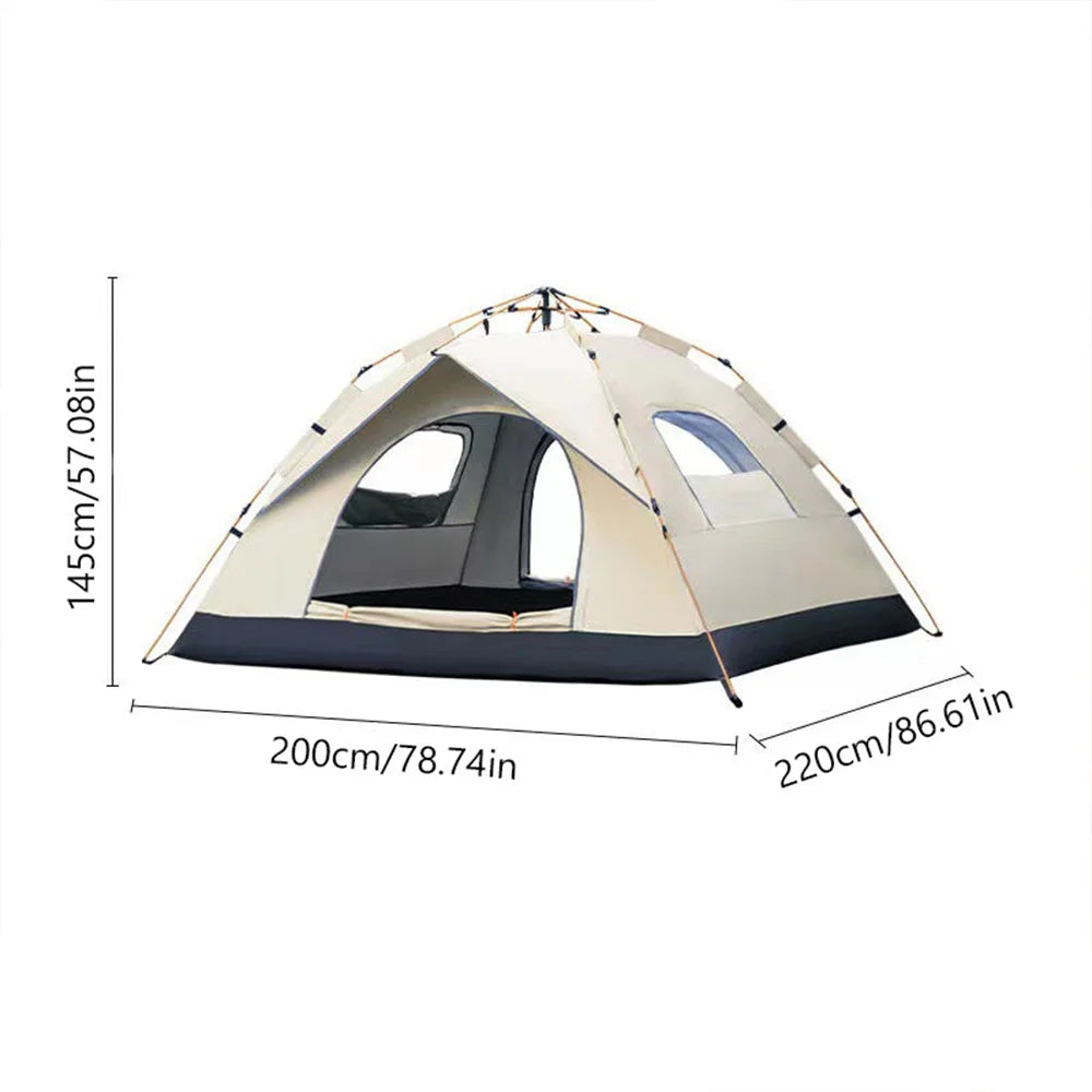 Automatic Quick Opening Tent With Two Doors And Windows